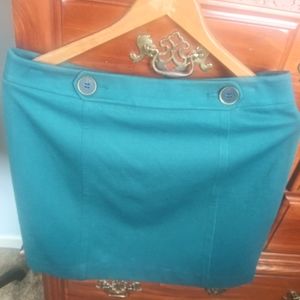 Ann Taylor Loft Hunter Green Skirt